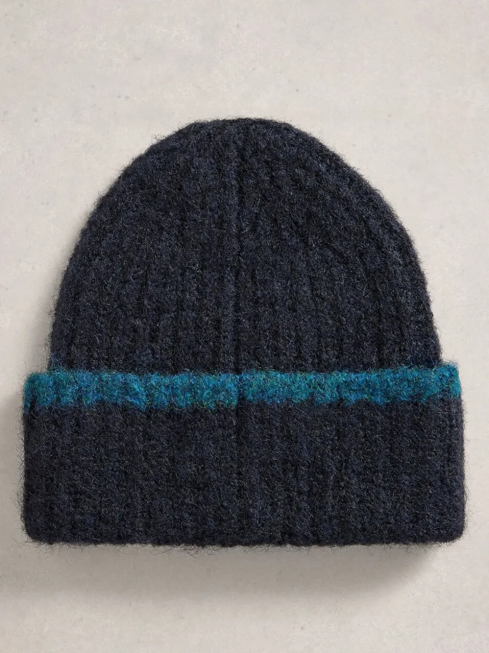 White Stuff Blue Emma Knitted Beanie