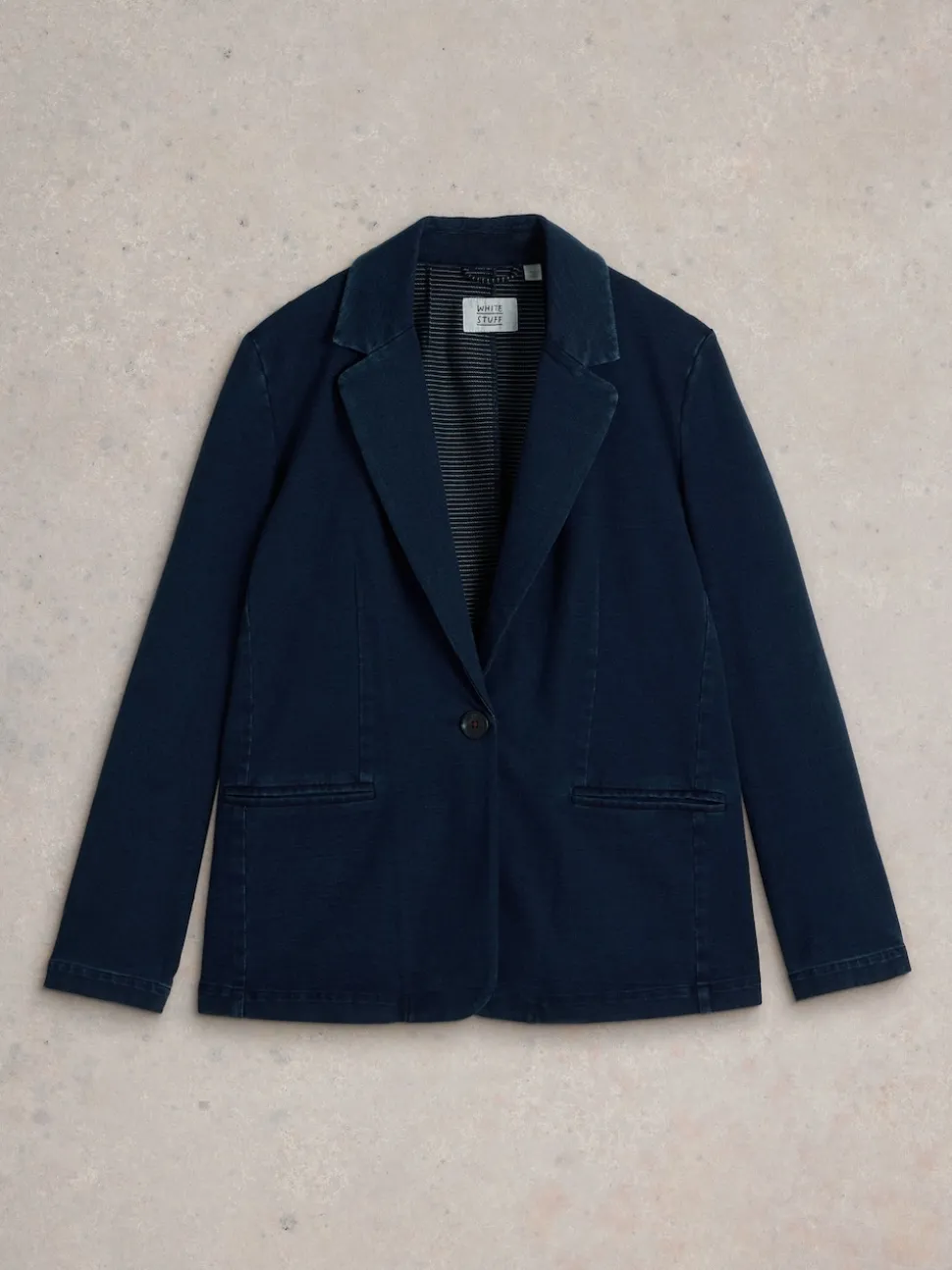 White Stuff Blue Evelyn Jersey Blazer