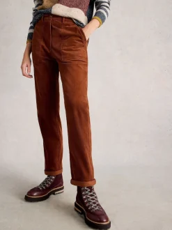 White Stuff Brown Twister Cord Trousers