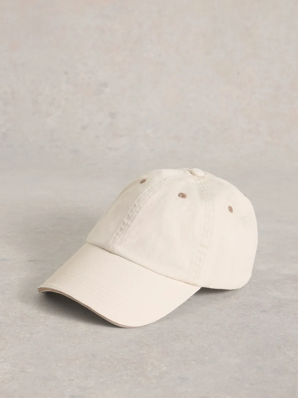 White Stuff Cream 100% Cotton Baseball Cap