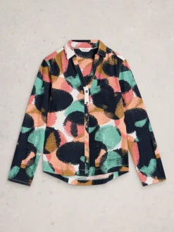 White Stuff Dark Blue Annie Jersey Shirt