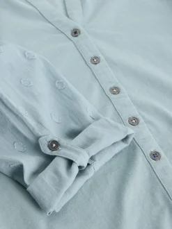White Stuff Green 100% Cotton Mix Jersey Annie Shirt