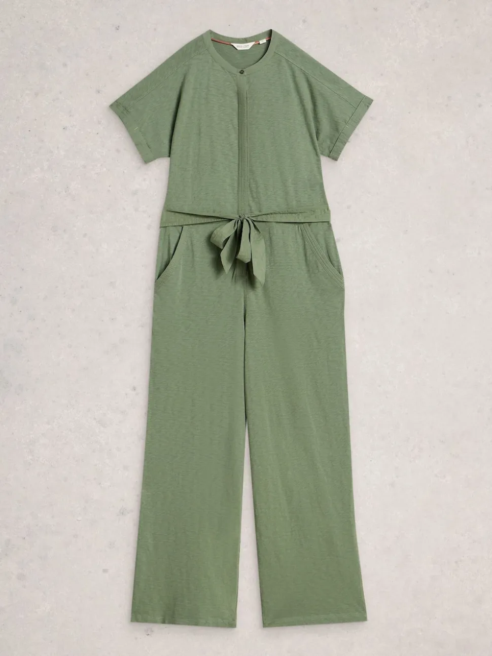 White Stuff Green Sandy Jersey Jumpsuit
