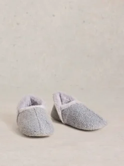 White Stuff Light Grey Reya Closed Back Slippers
