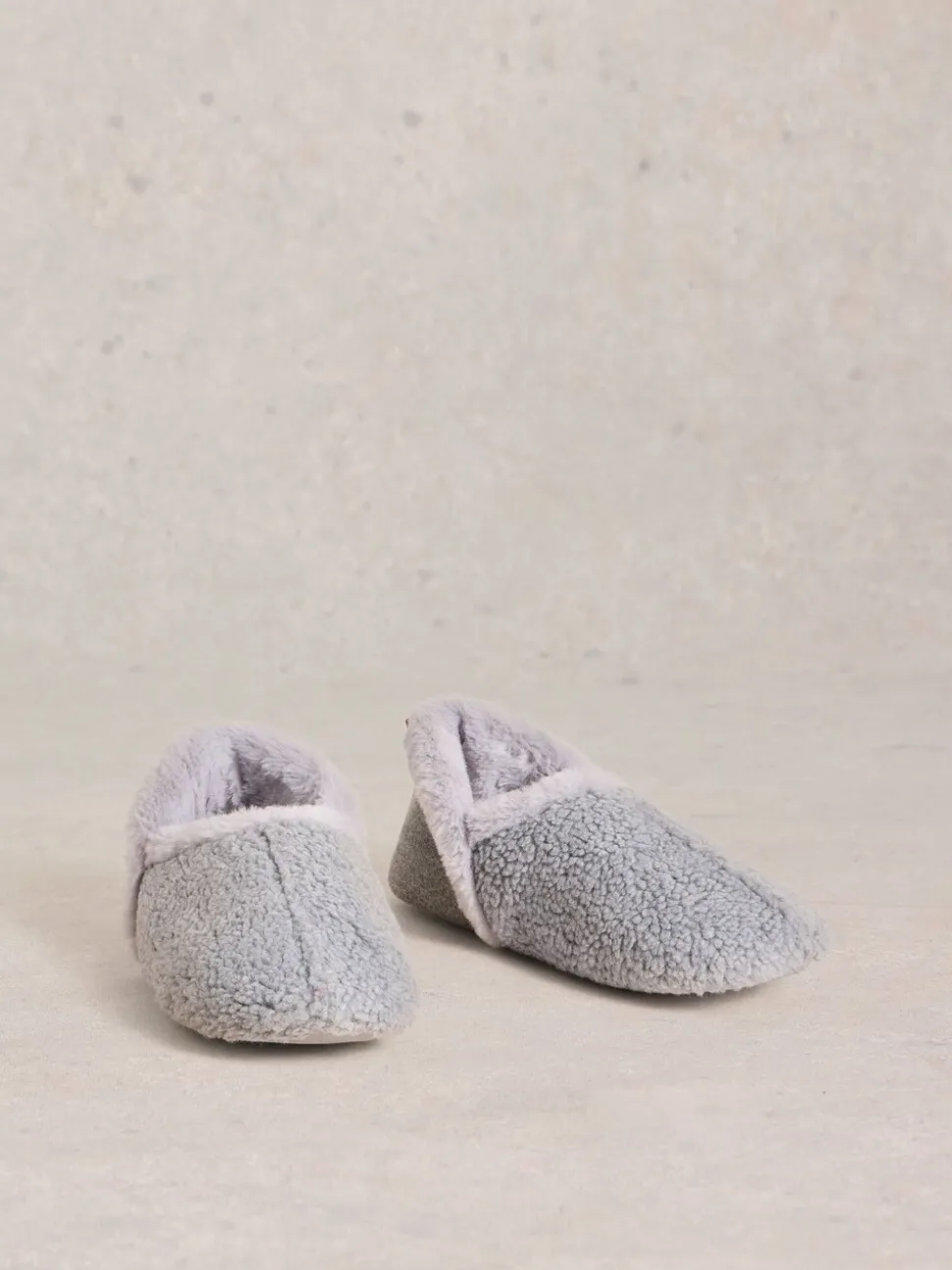 White Stuff Light Grey Reya Closed Back Slippers