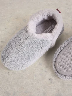 White Stuff Light Grey Reya Closed Back Slippers