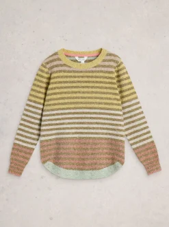 White Stuff Light Yellow Talia Nep Jumper