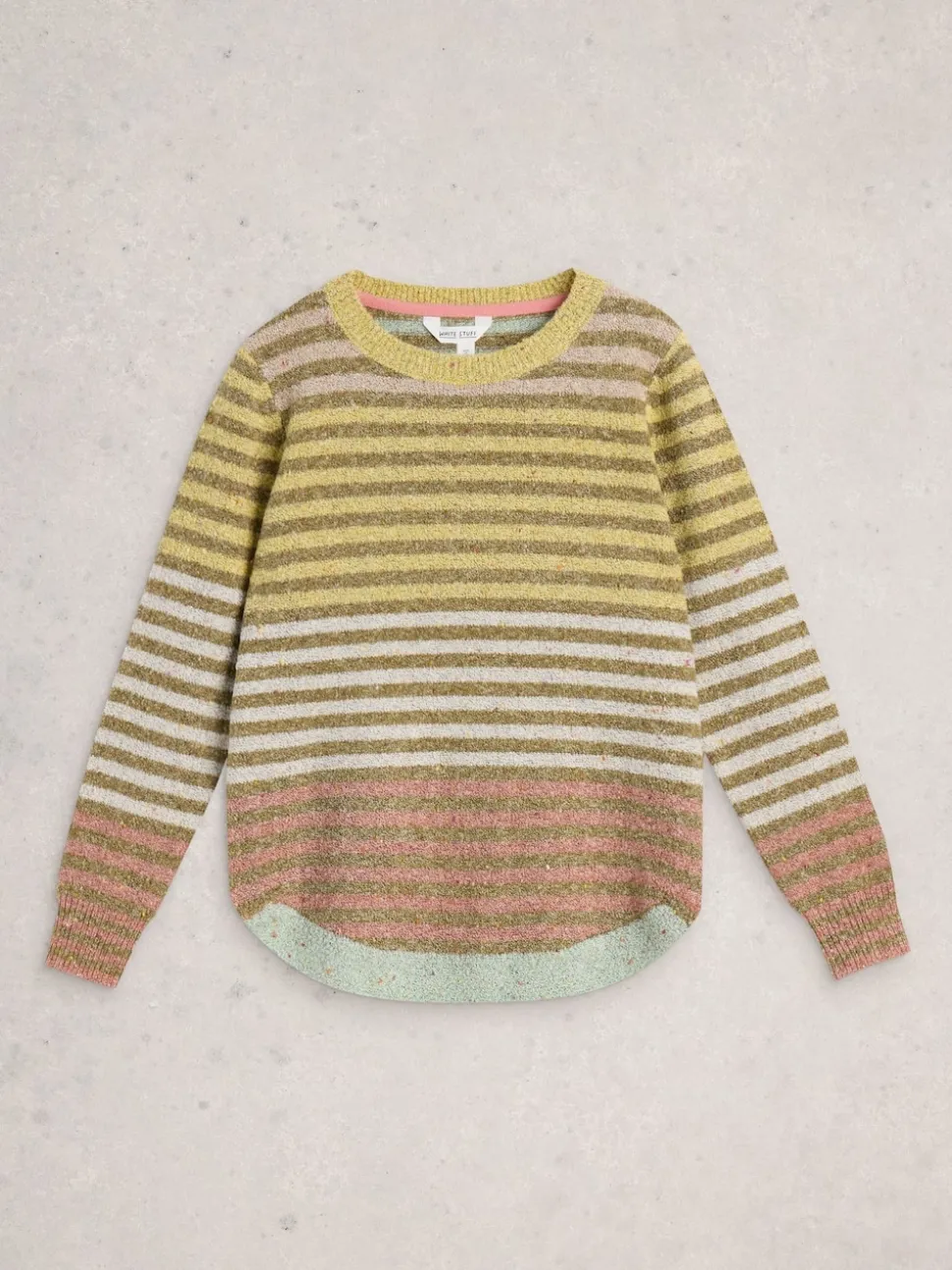 White Stuff Light Yellow Talia Nep Jumper