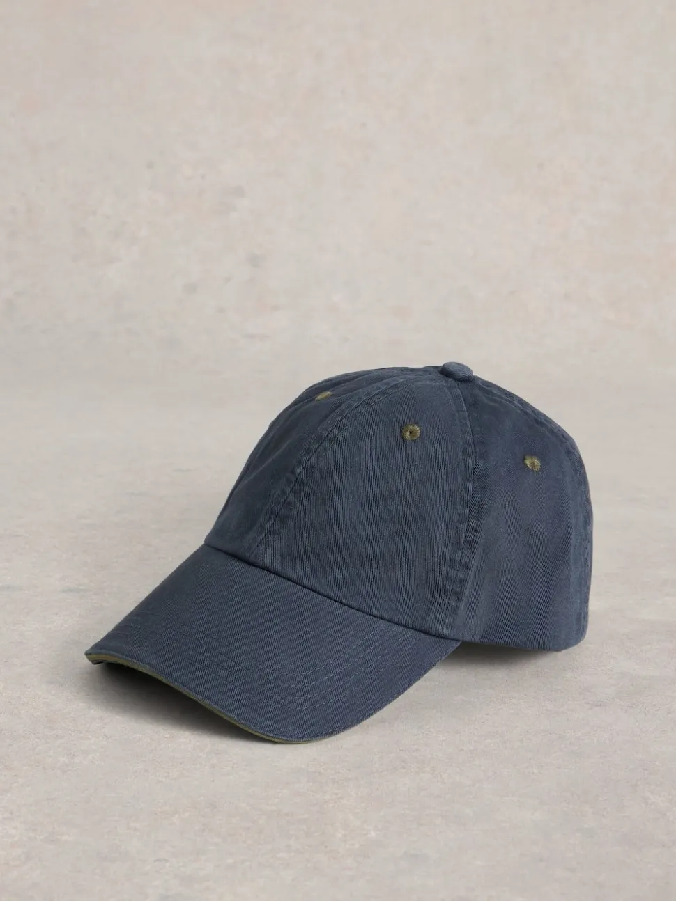 White Stuff Navy 100% Cotton Baseball Cap