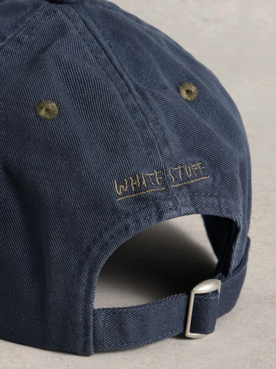 White Stuff Navy 100% Cotton Baseball Cap
