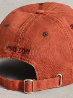 White Stuff Orange 100% Cotton Baseball Cap