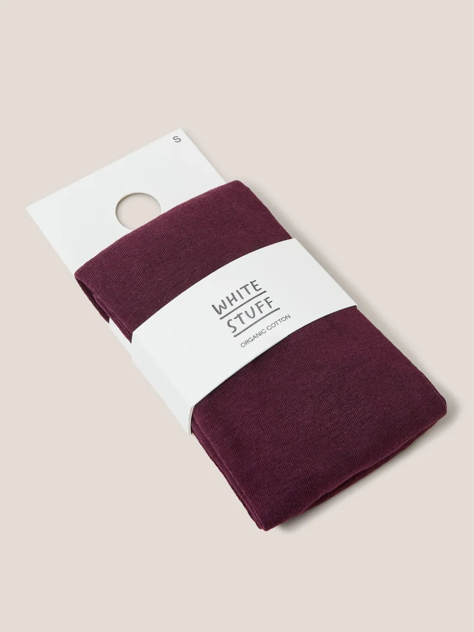 White Stuff Purple Patty Plain Tights
