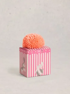 White Stuff Red Pom in a Box Hats