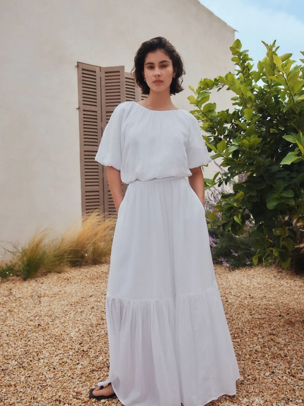 White Summer Maxi Skirt