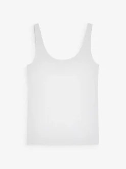 White Thick Strap Vest