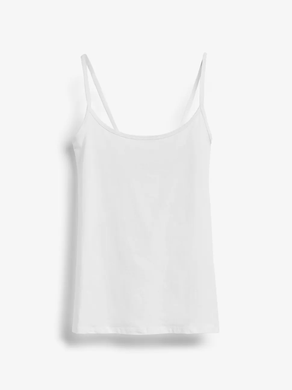 White Thin Strap Vest
