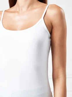White Thin Strap Vest