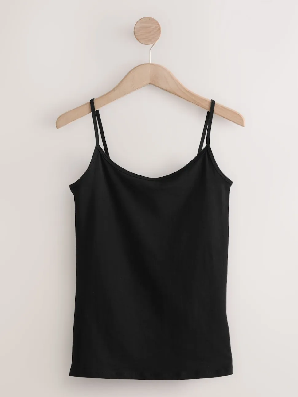 White/Black Thin Strap Vests 5 Pack