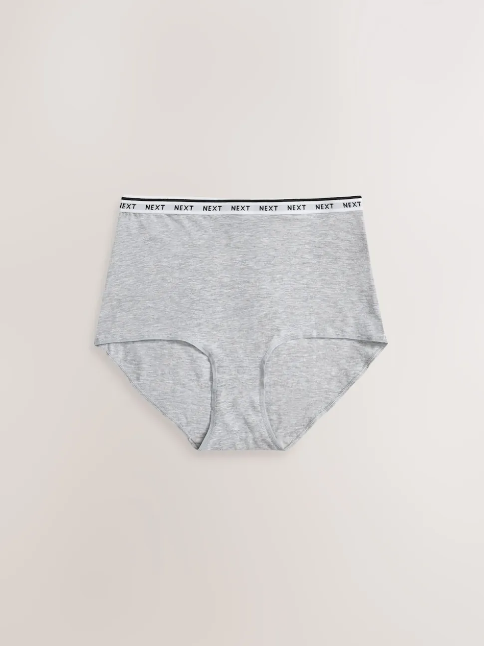 White/Black/Grey Full Brief Cotton Logo Knickers 4 Pack
