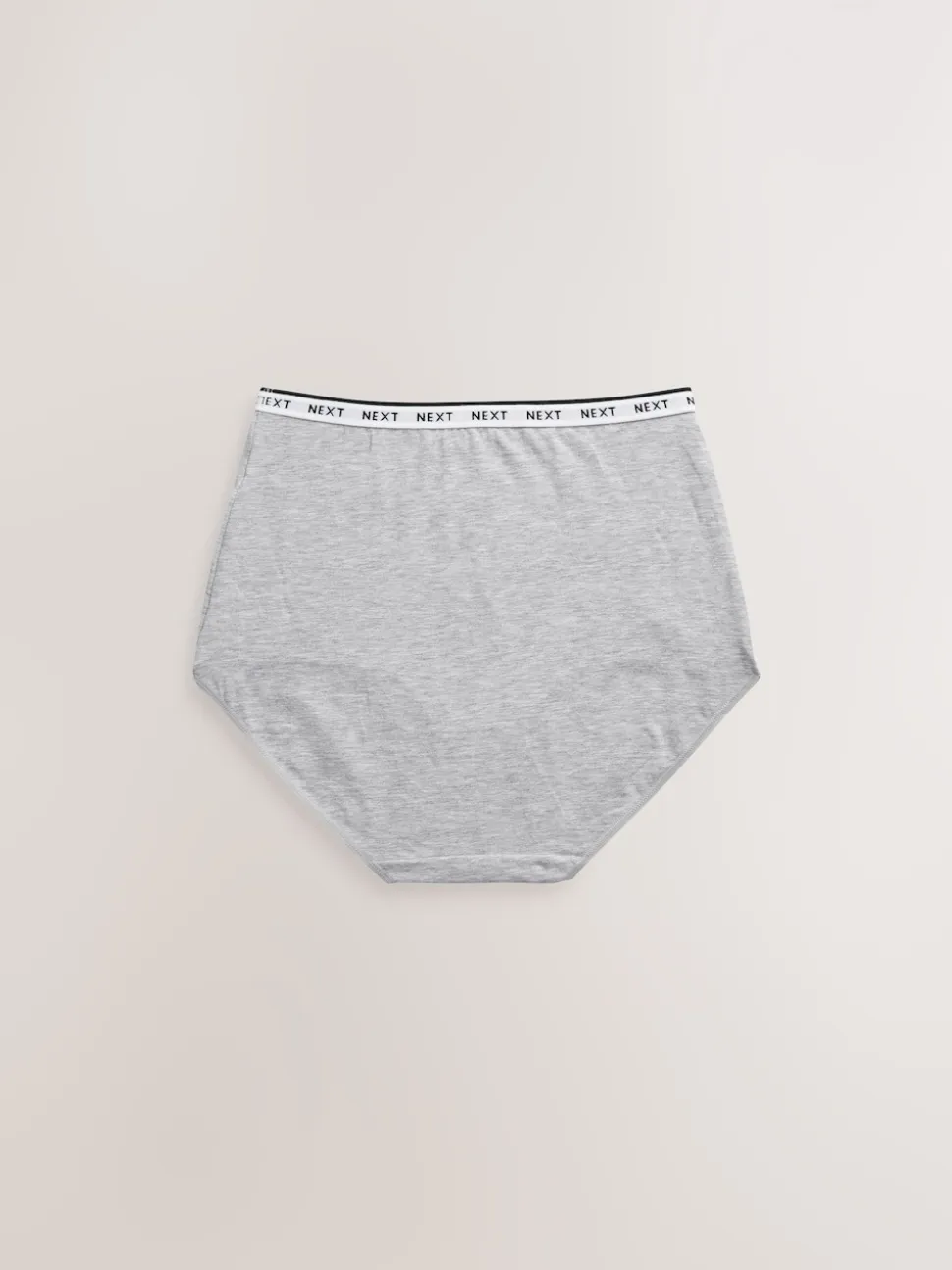 White/Black/Grey Full Brief Cotton Logo Knickers 4 Pack
