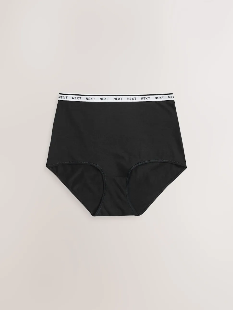 White/Black/Grey Full Brief Cotton Logo Knickers 4 Pack