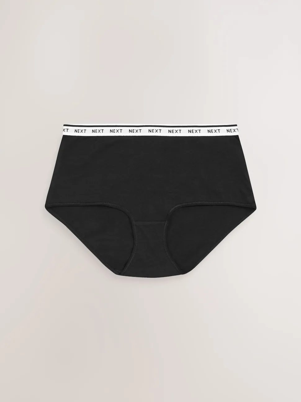 White/Black/Grey Midi Cotton Logo Knickers 4 Pack