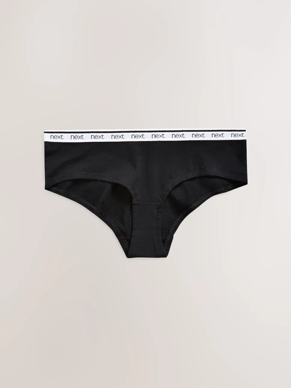 White/Black/Grey Short Cotton Logo Knickers 4 Pack