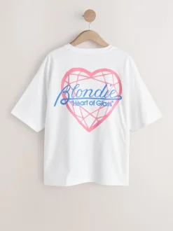 White/Blue Stripe Blondie Short Sleeve Pyjamas