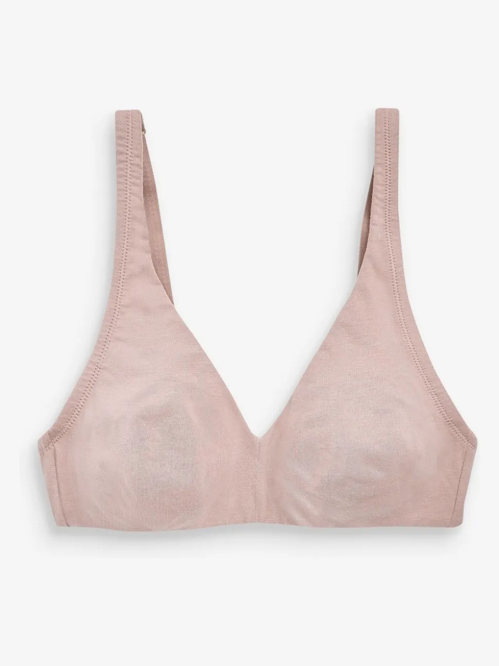 White/Navy Blue/Pink Non Pad Non Wire Cotton Blend Ultimate Comfort Bras 3 Pack