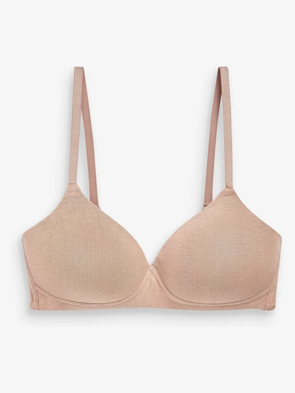 White/Navy Blue/Pink Pad Non Wire Cotton Blend Ultimate Comfort Bras 3 Pack