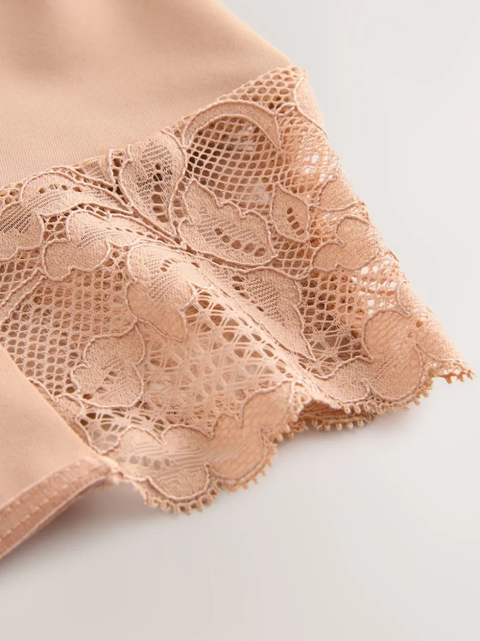 White/Praline Nude Tummy Control Light Shaping High Waist Thongs 2 Pack