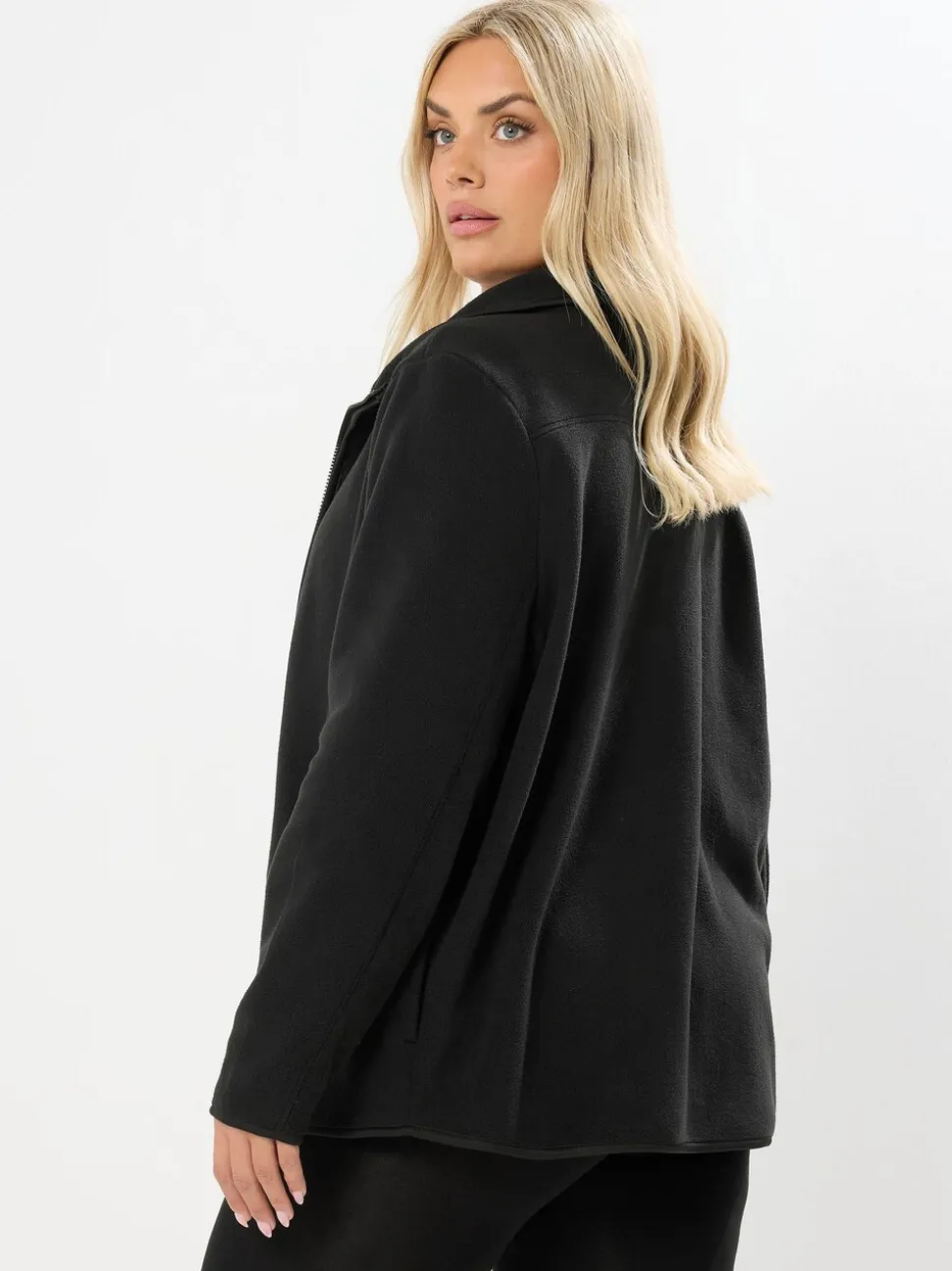 Yours Curve Black Active Fleece