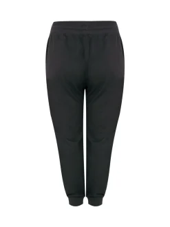 Yours Curve Black Basic Cuffed Joggers
