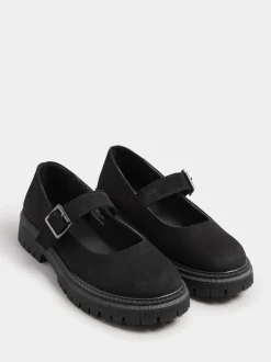 Yours Curve Black Extra Wide Fit Wide Fit Chunky Mary Jane Shoes