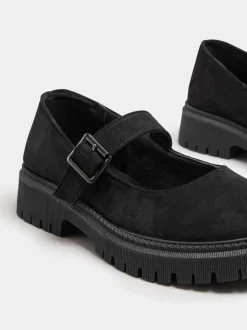 Yours Curve Black Extra Wide Fit Wide Fit Chunky Mary Jane Shoes