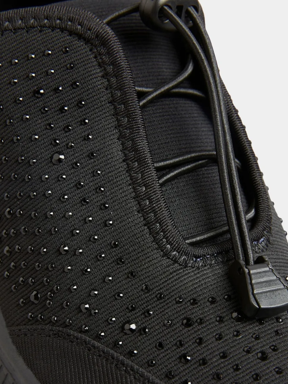 Yours Curve Black Extra Wide Fit Titania Gem Trainers