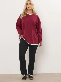Yours Curve Black Flare Leggings