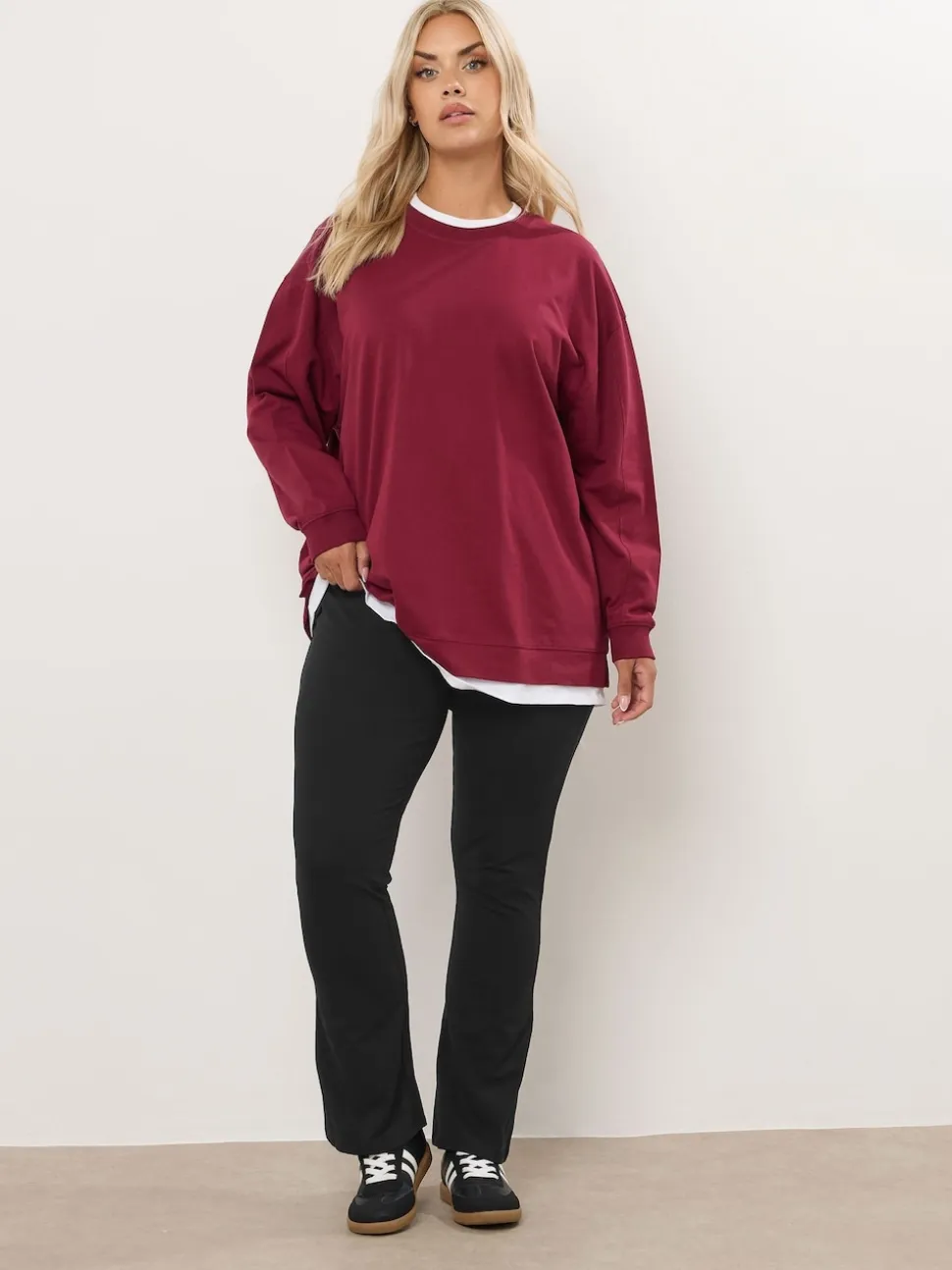 Yours Curve Black Flare Leggings