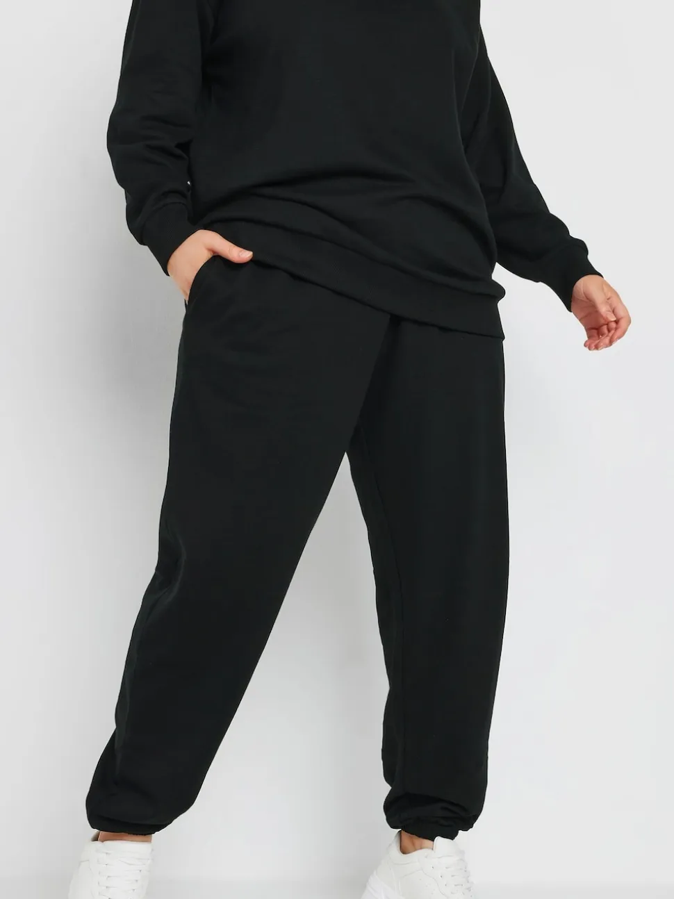 Yours Curve Black Joggers
