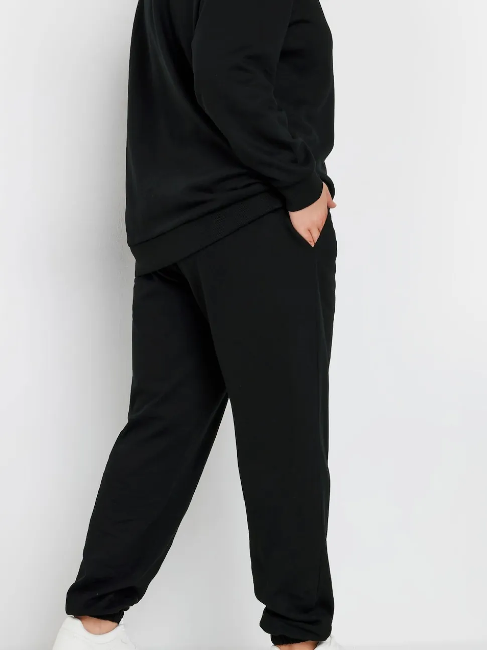 Yours Curve Black Joggers