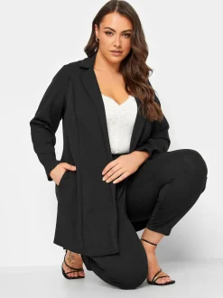 Yours Curve Black Limited Blazer