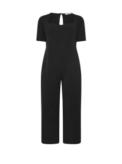 Yours Curve Black London Sweetheart Jumpsuit