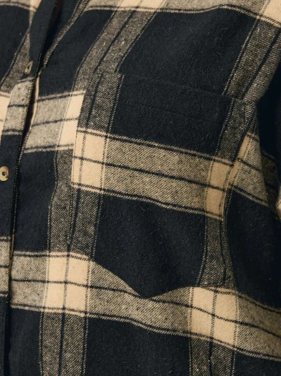 Yours Curve Black Longline Check Shirt