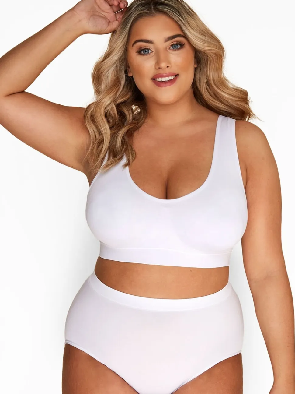 Yours Curve Black Seamless Unpadded Bra 2 Pack