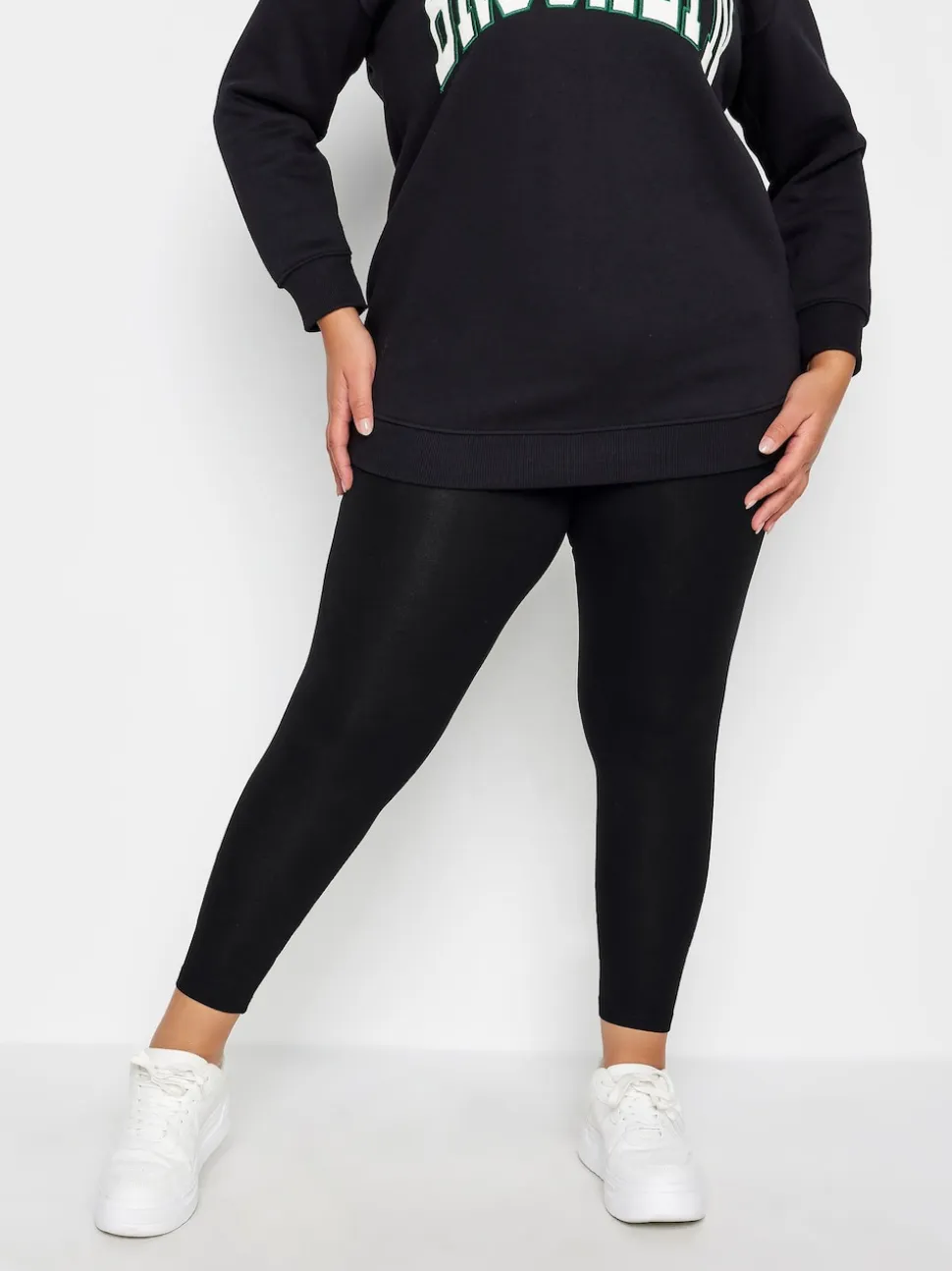 Yours Curve Black Soft Touch Viscose Leggings 2 Pack