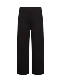 Yours Curve Black Wide Leg Trousers