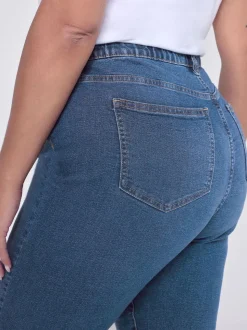 Yours Curve Blue Boyfriend Jeans