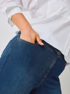 Yours Curve Blue Curve Skinny Stretch AVA Jeans