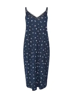 Yours Curve Blue Soft Touch Midaxi Chemise