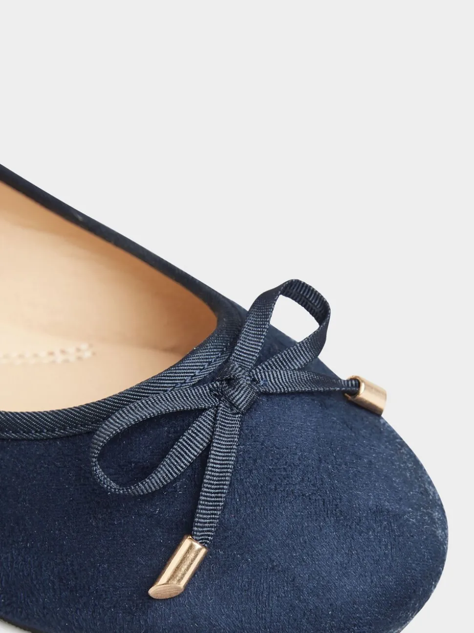 Yours Curve Blue Wide Fit Extra Wide Fit Blaise Ballerinas